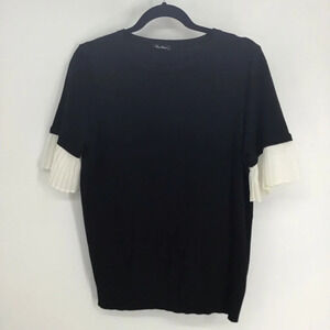 Vila Milano Women’s Classic Black & White Detailed Sleeve Sweater